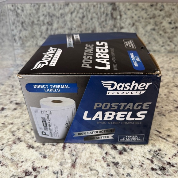 NWT (4) Rolls 4 x 6 Labels Dasher Products Dymo 4XL Compatible - Picture 3 of 8